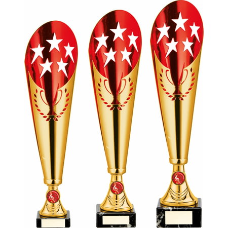 Legendary Lazer Cut Metal Cup Gold & Red