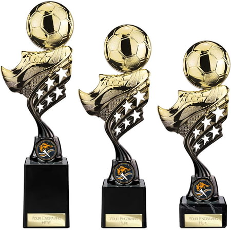 Innov8 Football Plastic Trophy Gold & Black