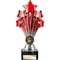 5 Star Trophy Red and Silver
