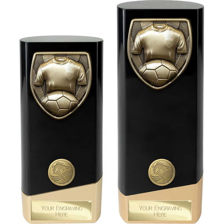 Prime Cobra Football Shirt & Ball Award Black & Gold