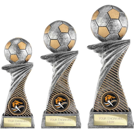 Dynamic Football Award Antique Silver & Gold 195mm