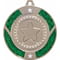 Glitter Star Medal Silver & Green