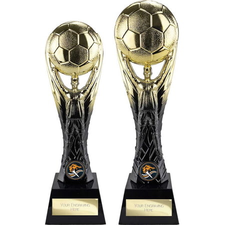 The Winning Goal Football Award Gold & Carbon Black