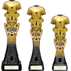Fusion Viper Shirt Managers Player Black & Gold