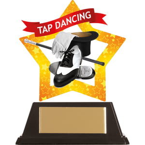 Mini-Star Tap Dancing Acrylic Plaque 100mm