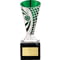 Defender Football Trophy Cup Silver & Green