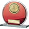 Seismic Superstar Football Circle Plaque Red & Silver