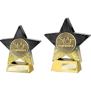 Superstar Star Performer Award Black & Gold