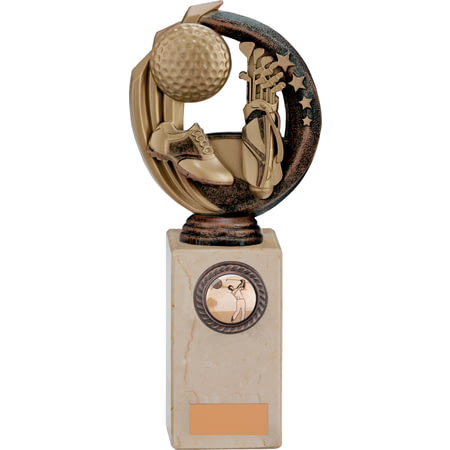 Renegade Golf Legend Award Antique Bronze & Gold