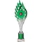 Wildfire Multisport Tube Trophy Green and Silver