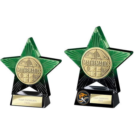 Superstar Maths Award Green & Black