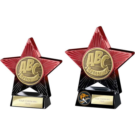 Superstar Spelling Award Red & Black