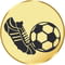 Football boot and ball Gold 25mm