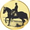 Horse Equestrian Gold 25mm