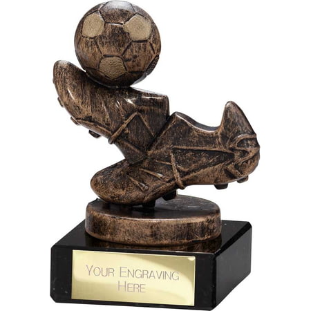 Agility Boot & Ball Football Trophy Bronze & Gold 95mm