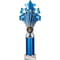 5 Star Multisport Tube Trophy Blue & Silver
