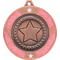 Glitter Star Medal Silver & Pink