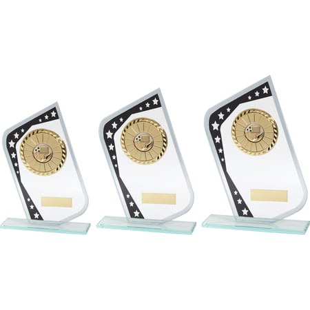 Meteor Multisport Glass Award Black & Silver