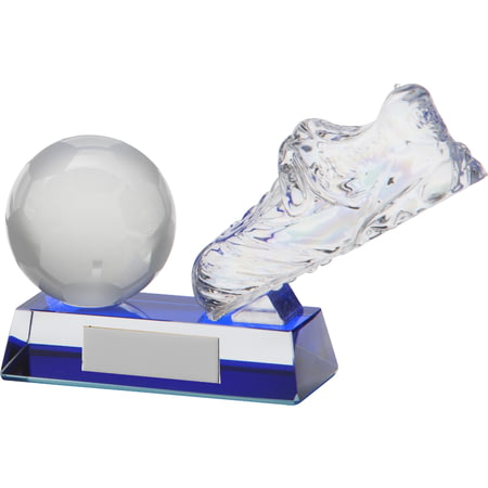 Legacy Football Boot & Ball Crystal Award100mm