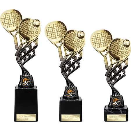 Innov8 Padel Plastic Trophy Gold & Black