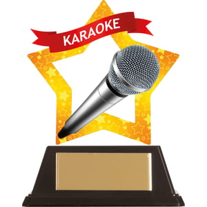 Mini-Star Karaoke Acrylic Plaque 100mm