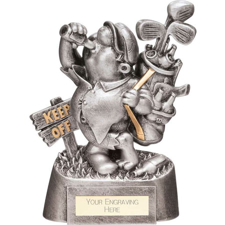 Goof Balls Golf Sozzled Award Silver 165mm