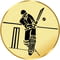 Cricket Batsman Gold 25mm
