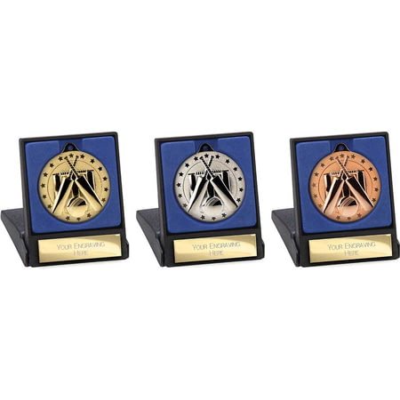 Cascade Stars Cricket Medal & Box 50mm