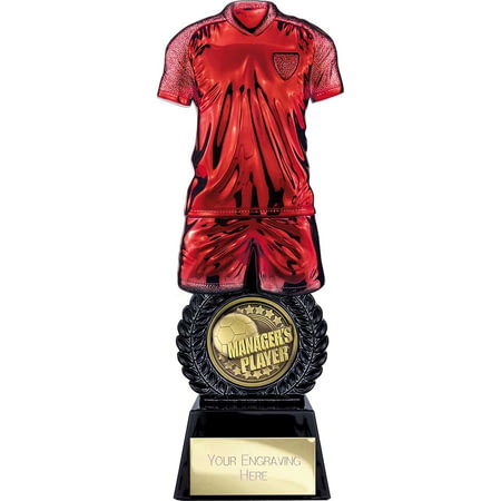 Intensity Football Managers Player Award Red & Carbon Black 260mm