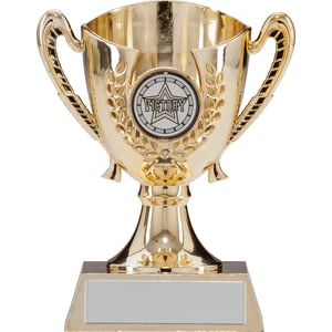 Serenity Plastic Gold Cup Gold 120mm