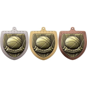 Cobra Basketball Shield Medal