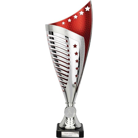 Nebula Trophy Silver & Red