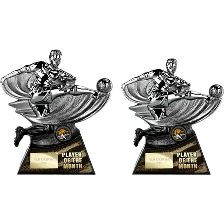 Power Strike Football Player of Month Gunmetal & Black