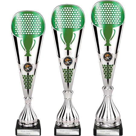 Eclectic Trophy Silver & Green