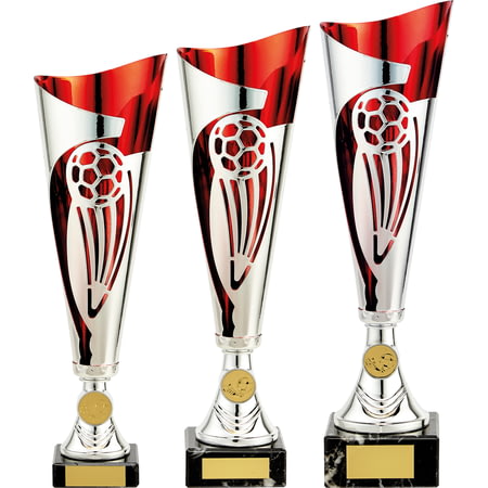 Champions Football Cup Silver & Red