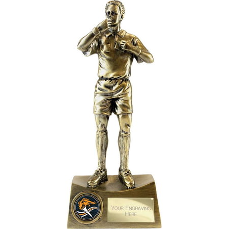 The Classic Referee Award Metallic Antique Gold 225mm