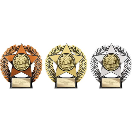 Emperor Star Happy Birthday Plaque