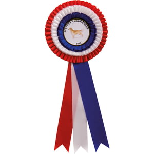 Union Rosette Red White & Blue 305mm