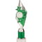 Pizzazz Plastic Tube Trophy Silver & Green