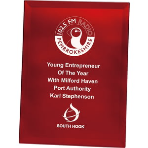 Ruby Mirrored Plaque