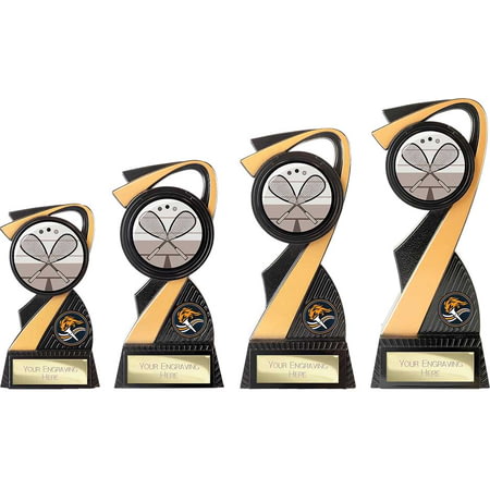 Mania Tower Squash Award Carbon Black & Gold