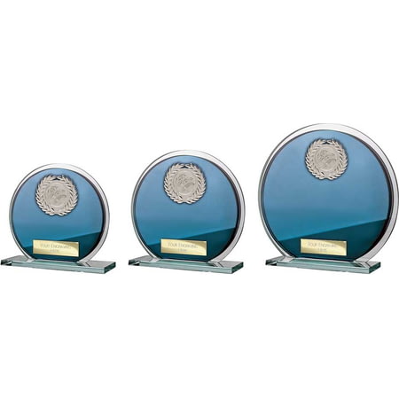 Seismic Multisport Circle Plaque Blue & Silver 145mm