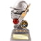 Smash Cricket Award Antique Silver & Gold 160mm