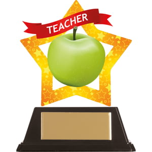 Mini-Star Teacher Acrylic Plaque 100mm