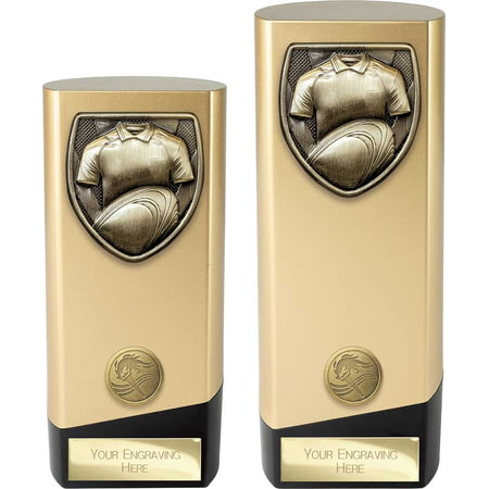 Prime Cobra Rugby Shirt & Ball Award Gold & Black