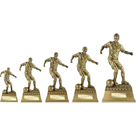 The Classic Football Male Figurine Metallic Antique Gold 400mm