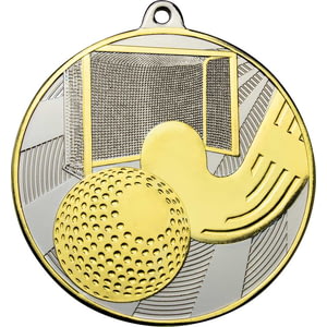 Premiership Hockey Medal Gold & Silver 60mm