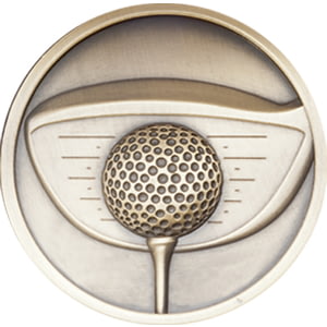 Links Series Golf Driver Medal Gold 70mm