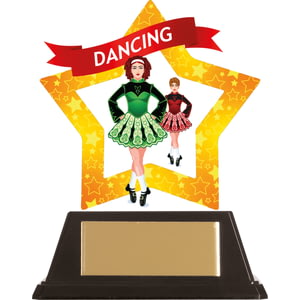 Mini-Star Irish Dance Acrylic Plaque 100mm