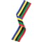 Medal Ribbon Olympic Colours 395x22mm